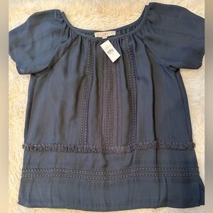 LOFT Women's Steele Blue Top